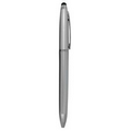Ball Point Pen, With Stylus - Silver- Pad Printed